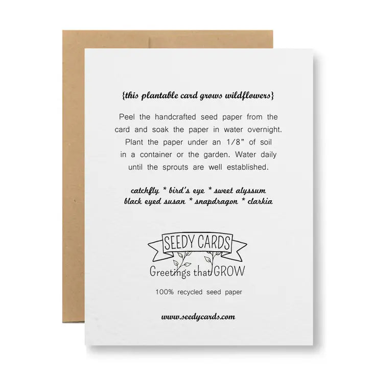 Plantable Greeting Card-...get well