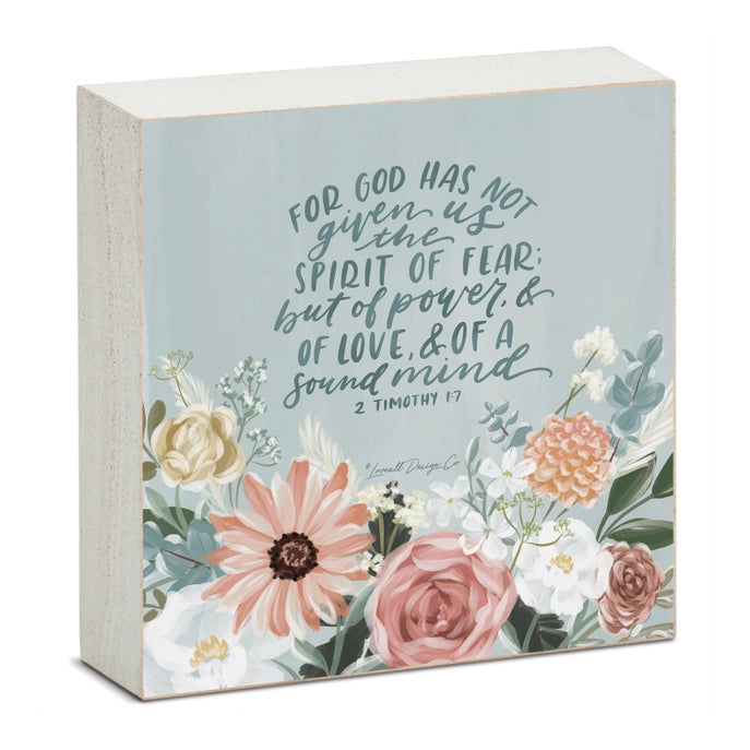 Lovely Scriptures Wood Block Sign