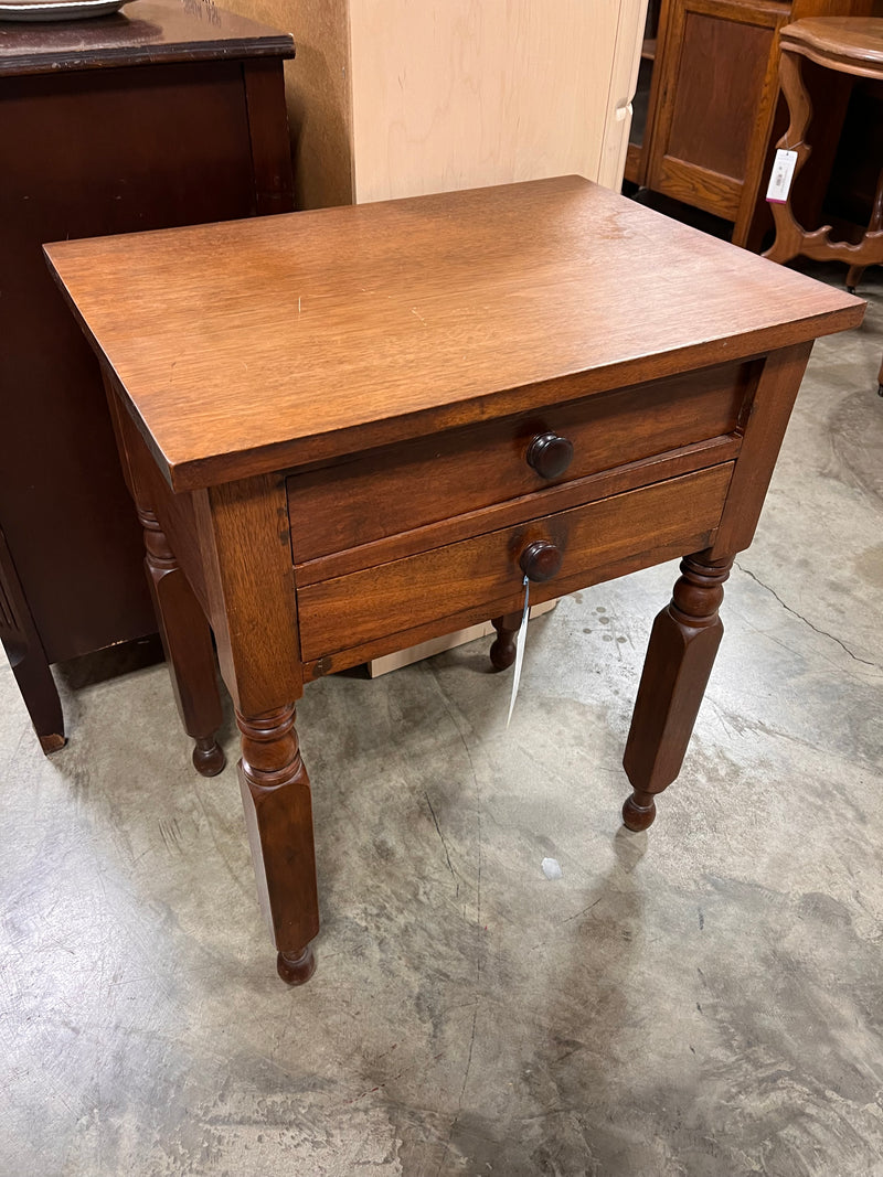 Antique Side Table w 2 drawers