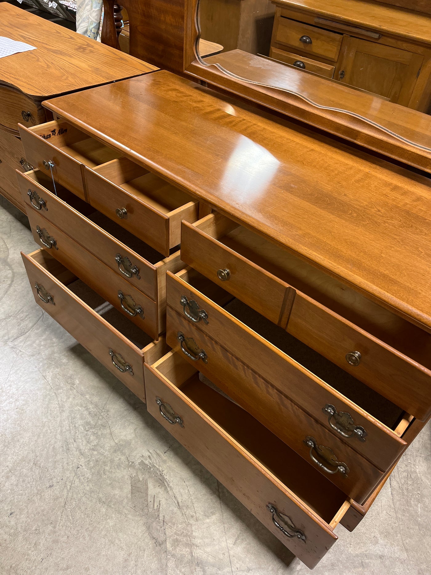 Dresser with Mirror- Ethan Allen Dear Yesteryear Dresser with Mirror- Ethan Allen Dear Yesteryear