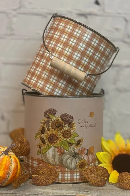 Gather And Be Grateful Bucket