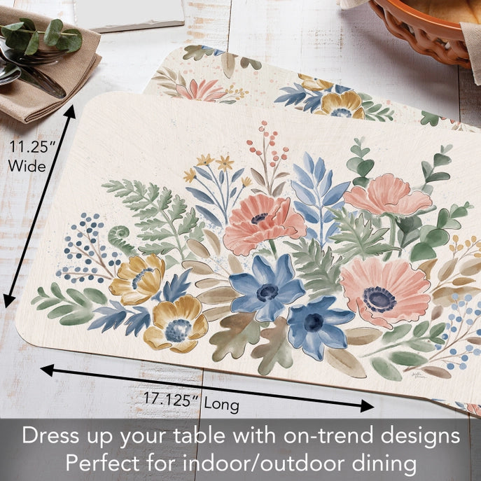 Botanical Blend Reversible Plastic Placemat