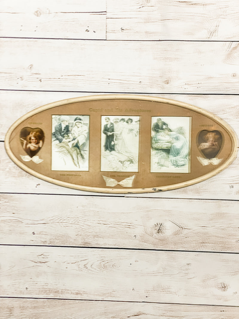 Framed Fisher Artwork - "Cupid and his Adventures"