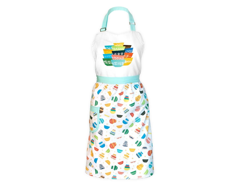Vintage Pyrex Bowl Sparkle Cotton Apron
