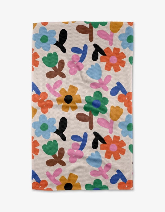 Geometry Tea Towel - Sunny Bloom