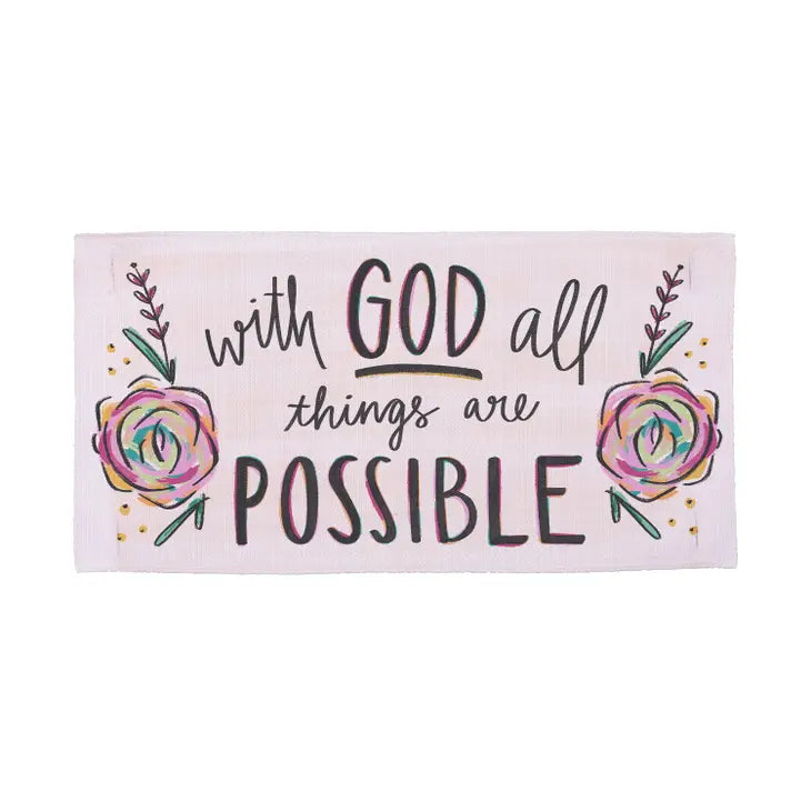 "With God All Things" Lumbar Pillow Swap