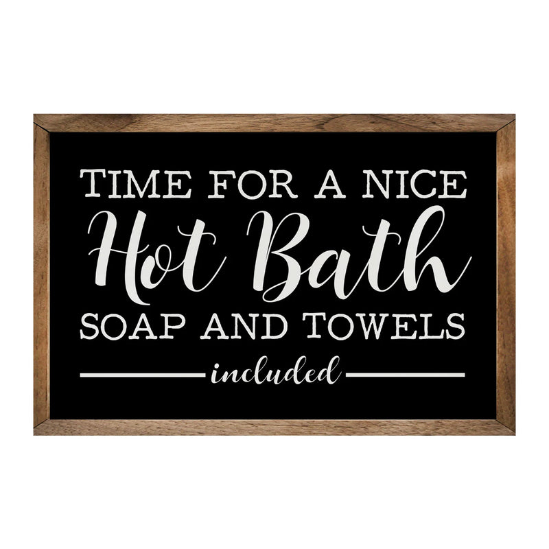 Hot Bath Framed Sign