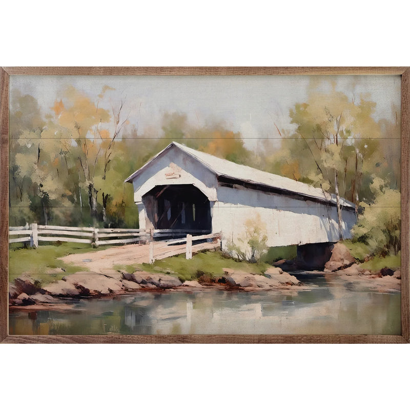 White Bridge Wall Decor