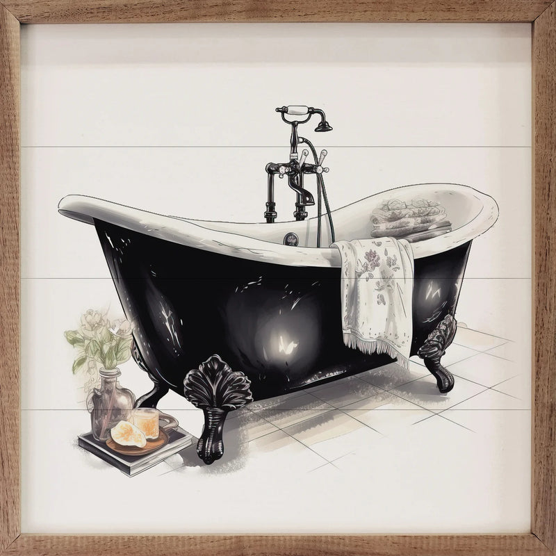 Black Country Tub Framed Sign