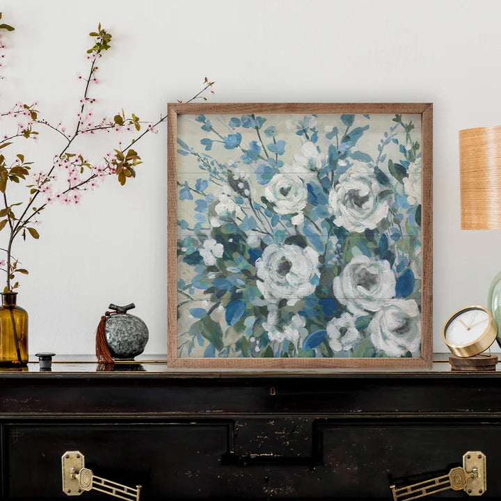 Sapphire Blossoms By Carol Robinson Wall Art