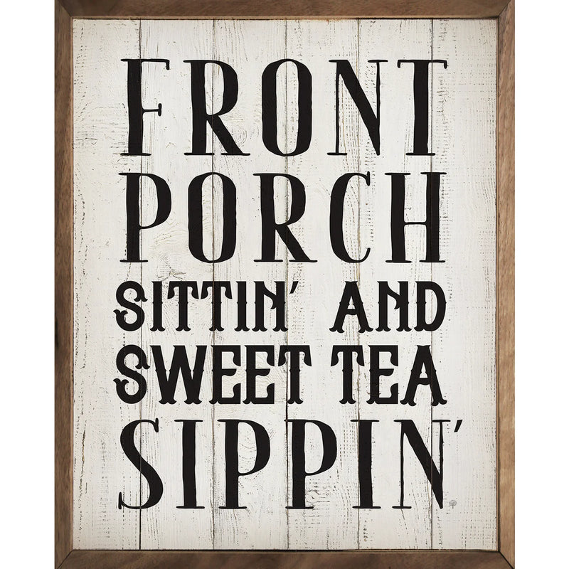 8X10 Front Porch Sittin Framed Sign