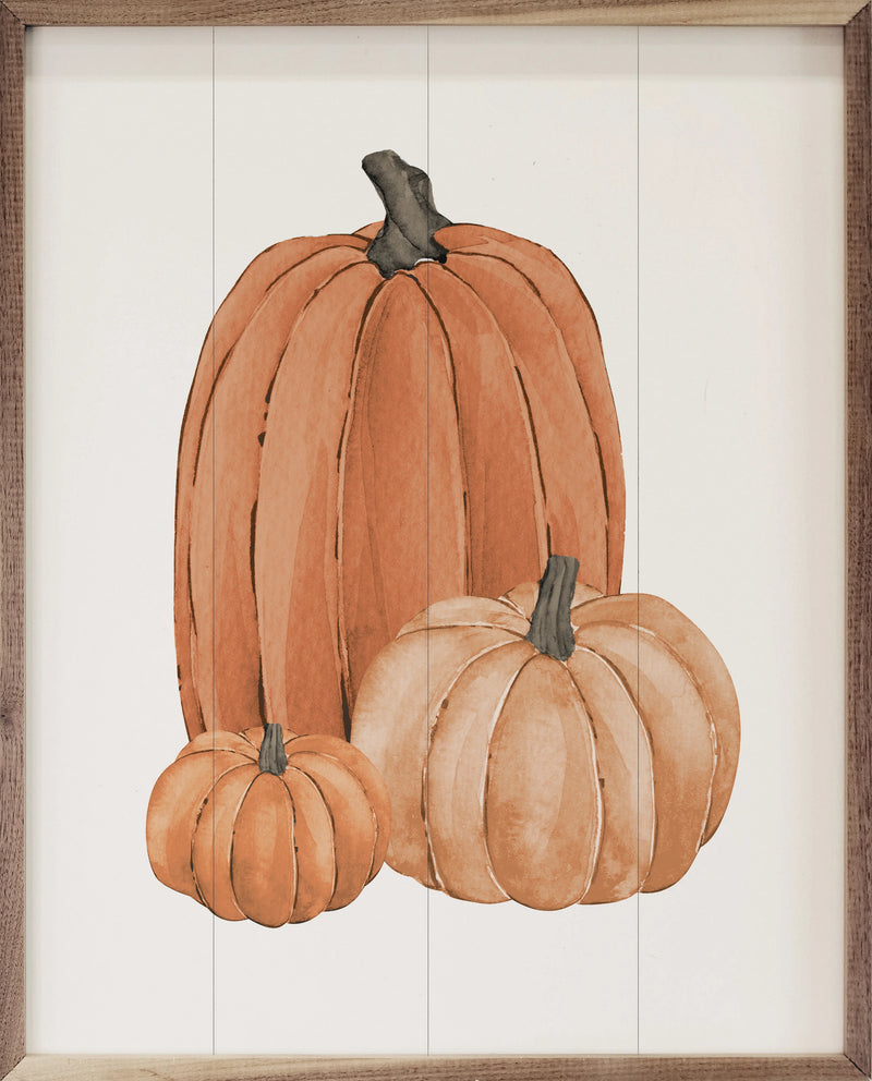 Pumpkin Trio Framed Art