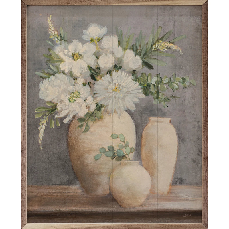 Subtle And Scented Light Gray Wall Art