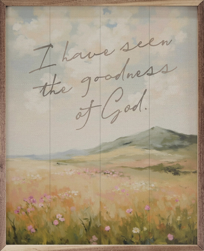 24x30 I Have Seen The Goodness Framed Wall Decor