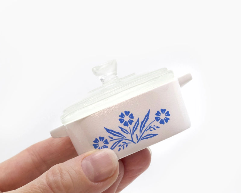 Corning Ware Inspired Mini Cornflower Trinket Box