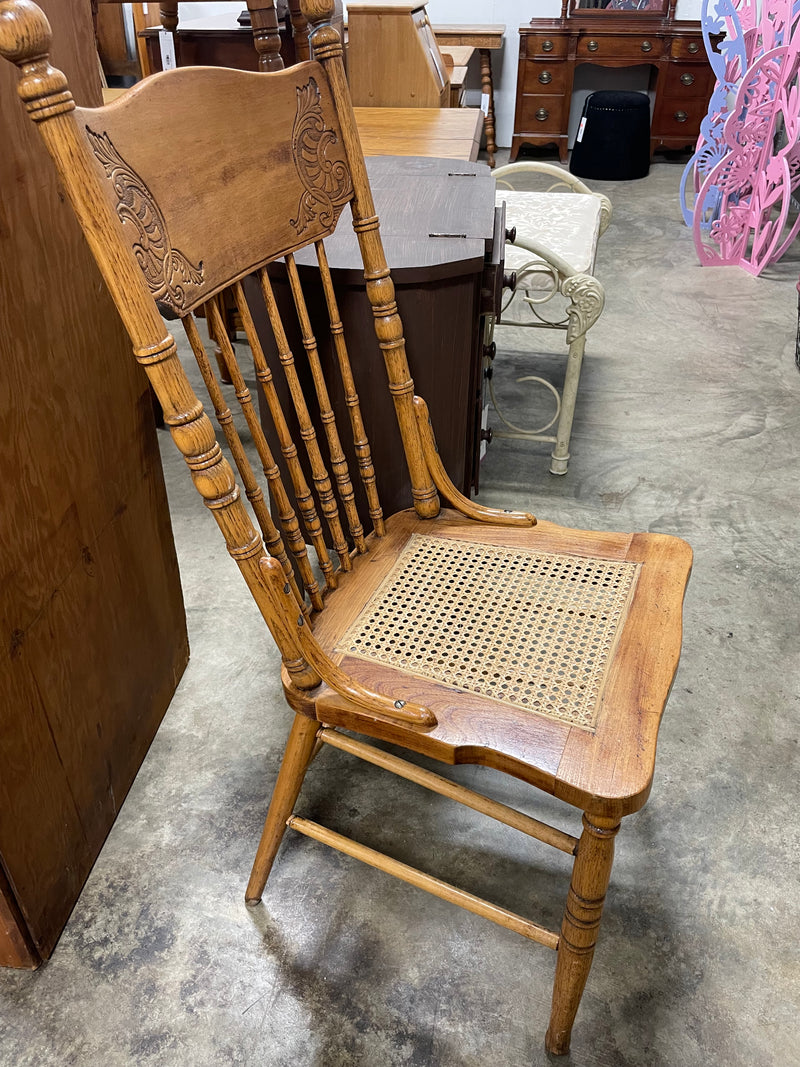 Ornate Cane Bottom Chair