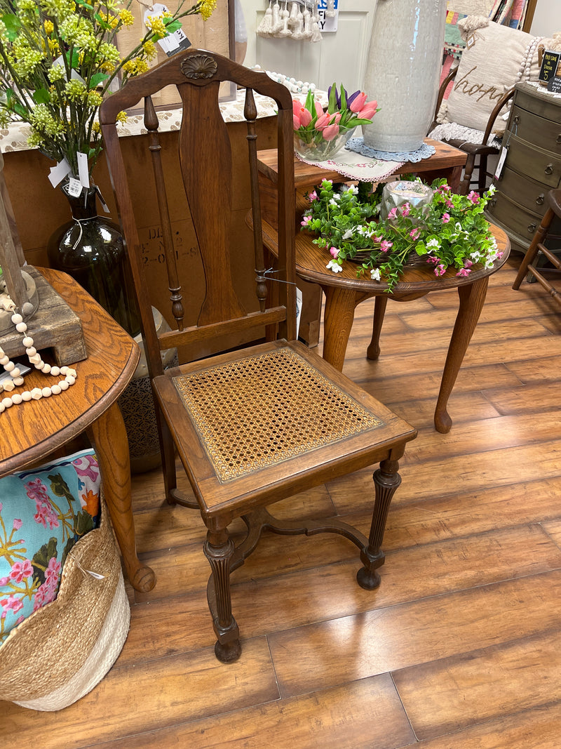 Nice Antique Cane Bottom Chair