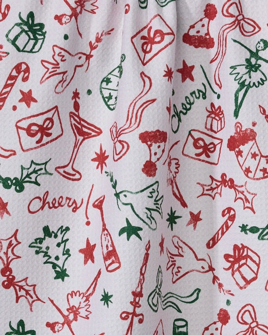 Geometry Tea Towel - Holiday Doodles