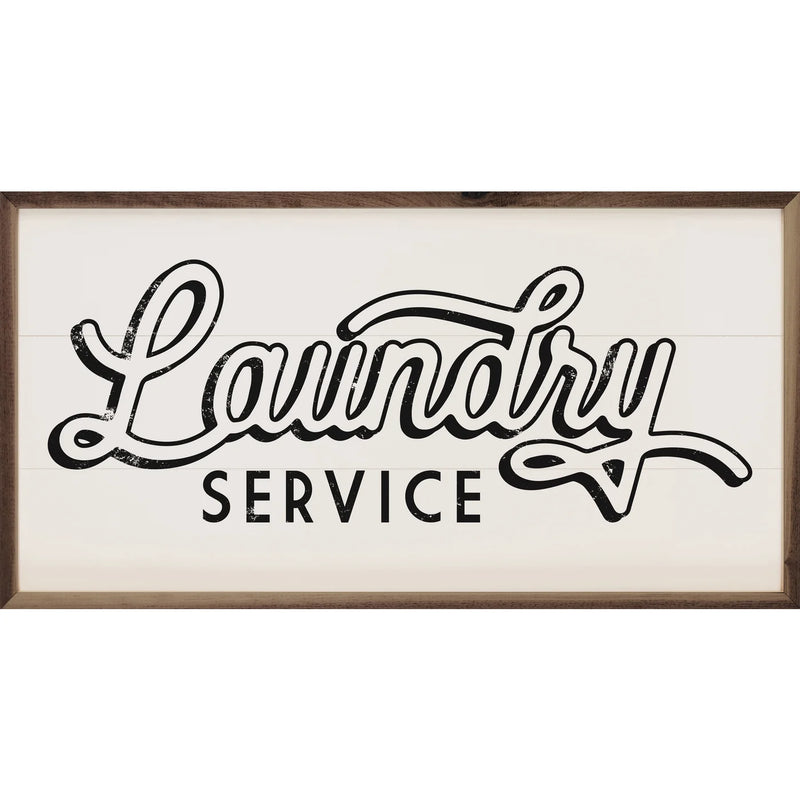 Laundry Service Framed Sign
