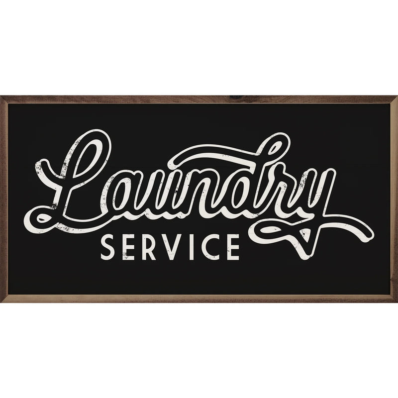 Laundry Service Framed Sign