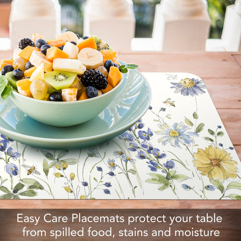 Lovely Blues Reversible Plastic Placemat