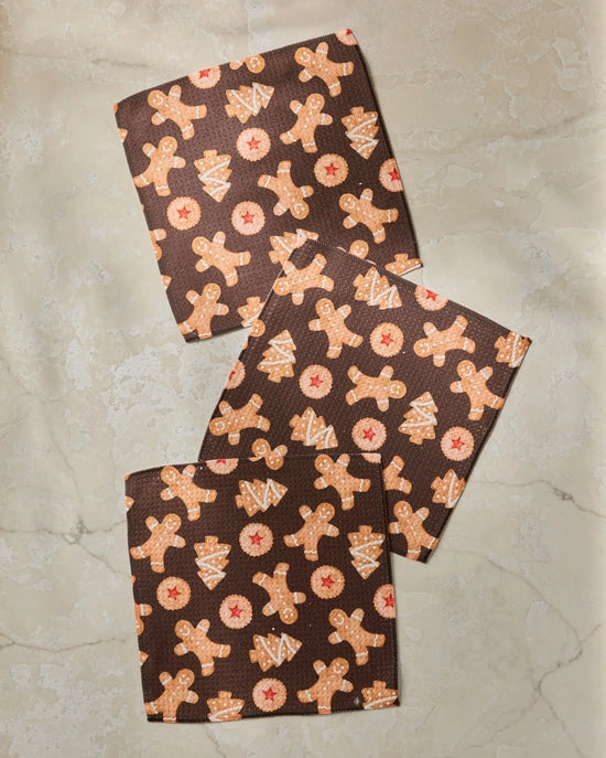 Geometry Dishcloth Set - Holiday Cookies