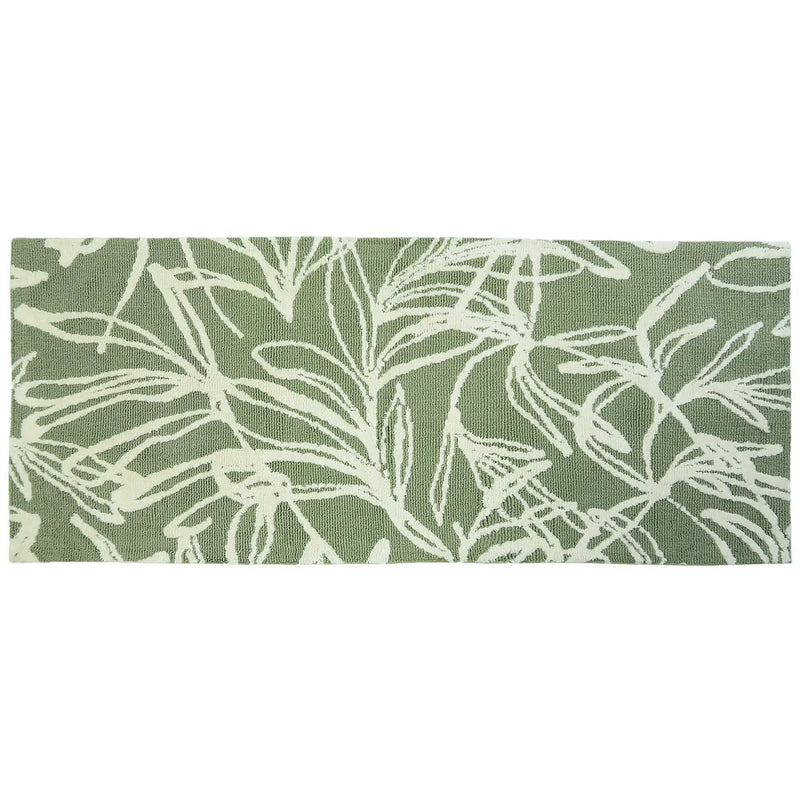 Avocado Green Simple Spaces Rug