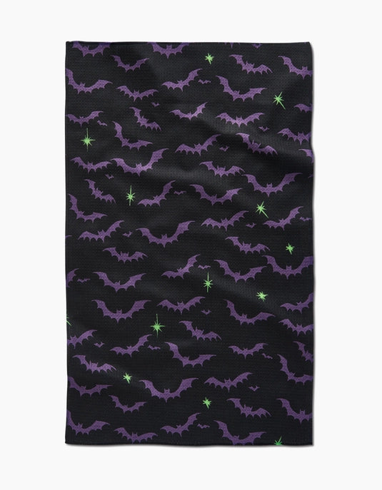 Geometry Tea Towel - Dark Night Bats