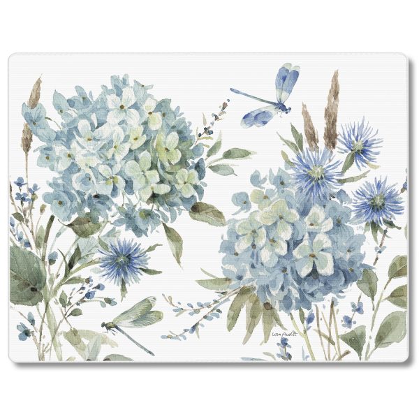 Bohemian Blue 10x8 Tempered Glass Cutting Board
