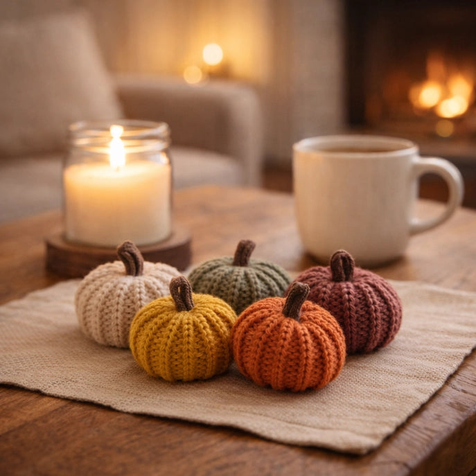 Mini Knit Pumpkin