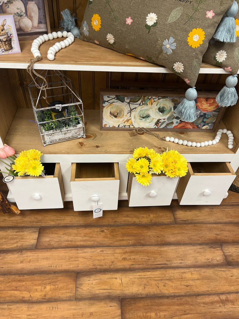Amish Built Bookcase 4 Drawers