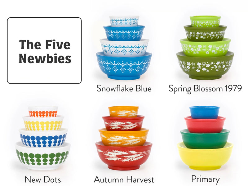 Stackable Pyrex Miniature Vintage Bowls