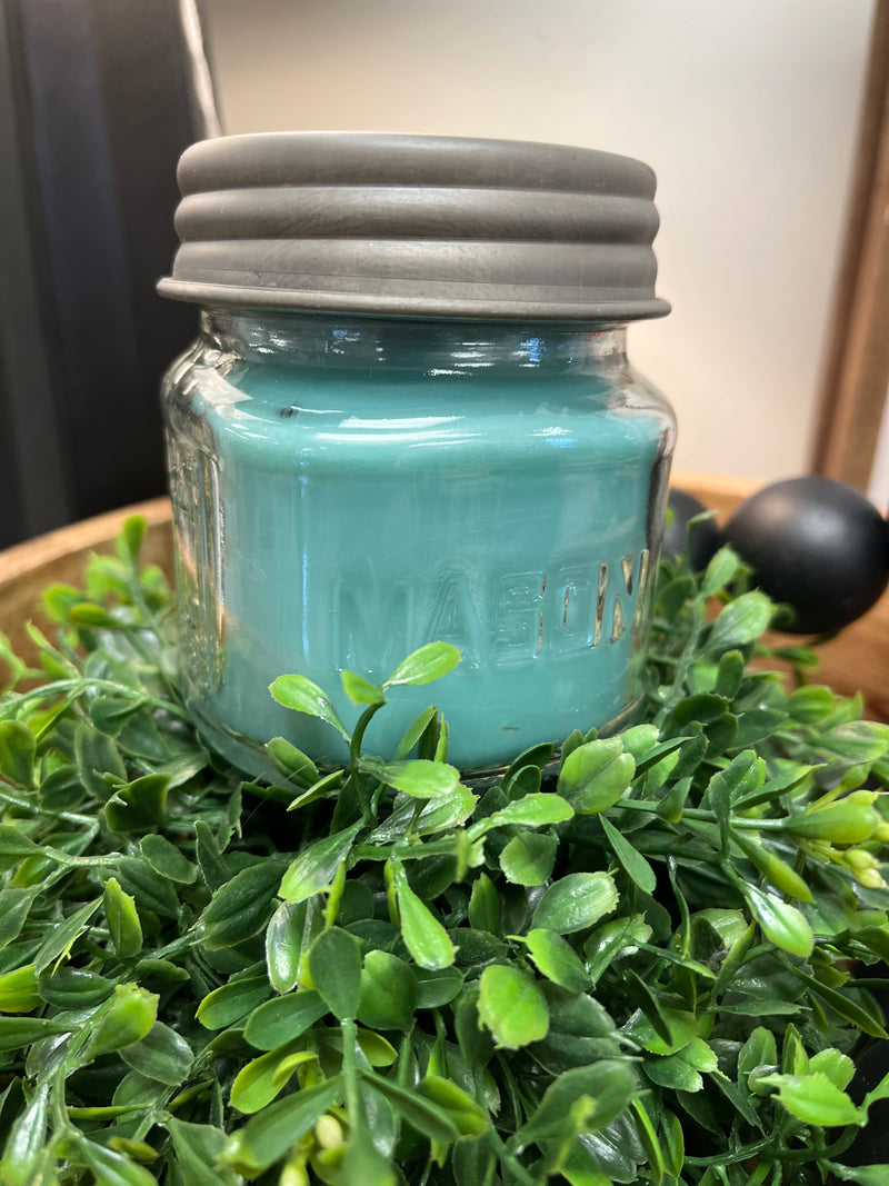 Mason Jar Scented Candle - Mistletoe