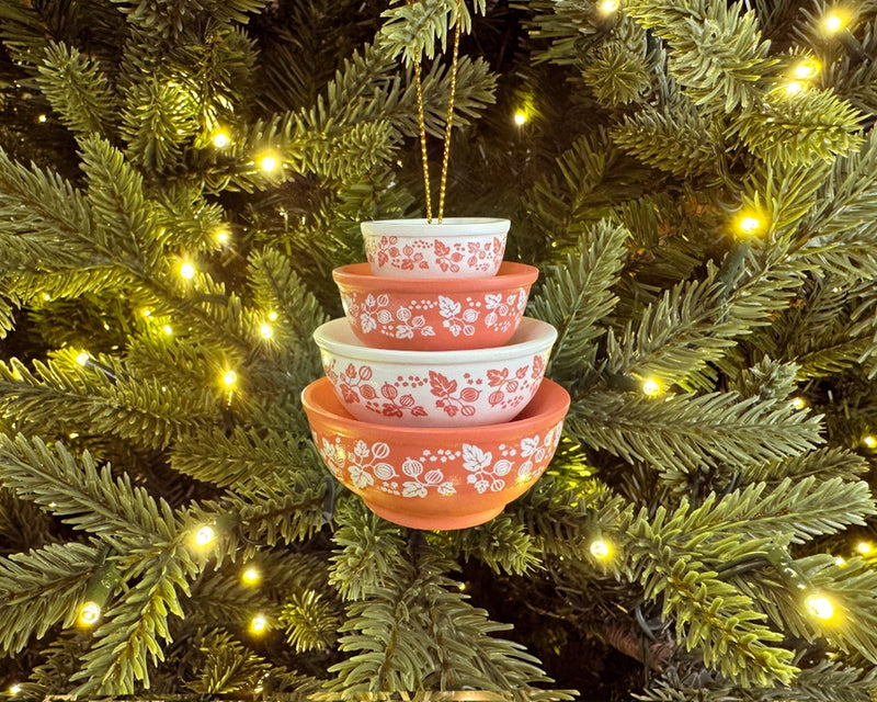 Mini Pyrex Bowl Inspired Ornamnet