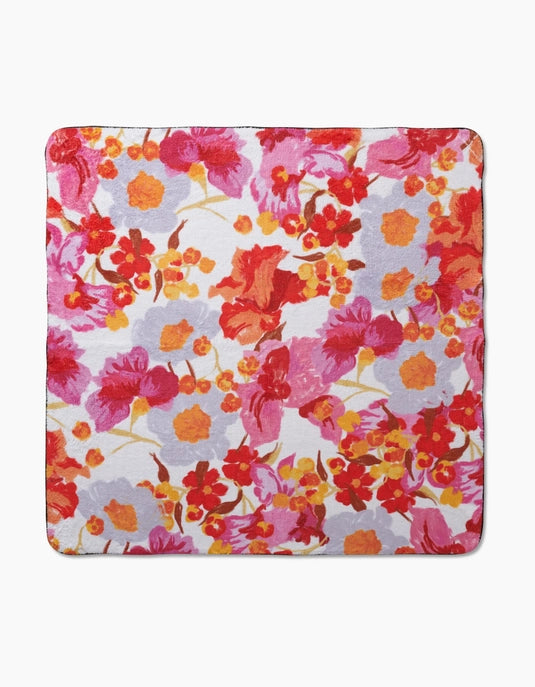Geometry Plush Towel - Pup Floral