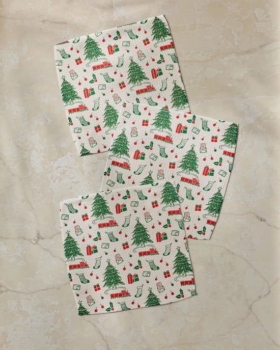 Geometry Dishcloth Set - Holiday Jubilee