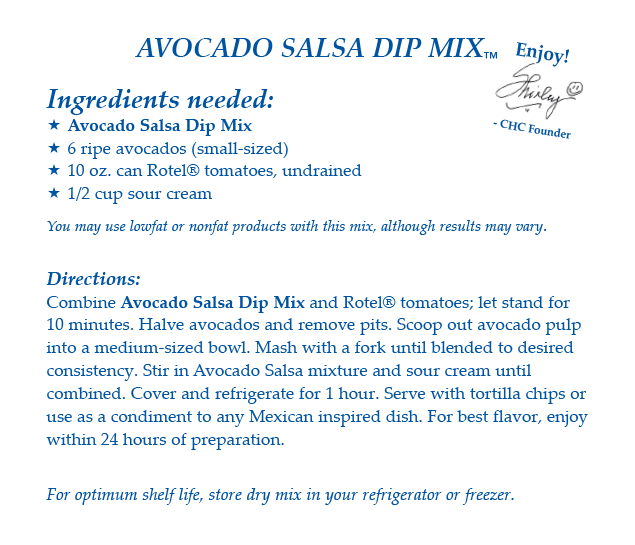 Avocado Salsa Mix