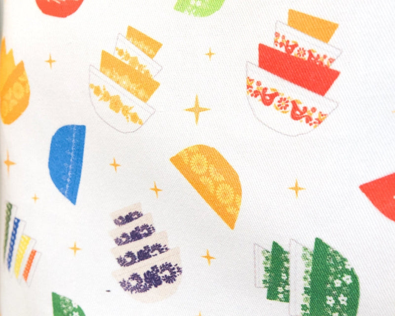Vintage Pyrex Bowl Sparkle Cotton Apron