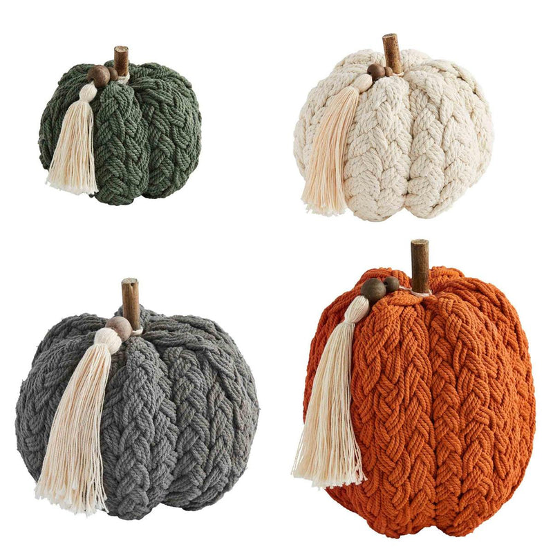 BRAIDED ROPE PUMPKINS