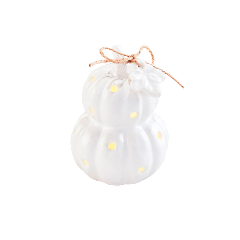 White Pumpkin Light Up Sitter