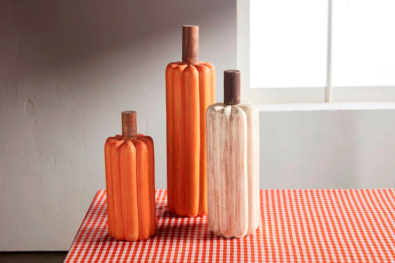 Wooden Pumpkin Sitter