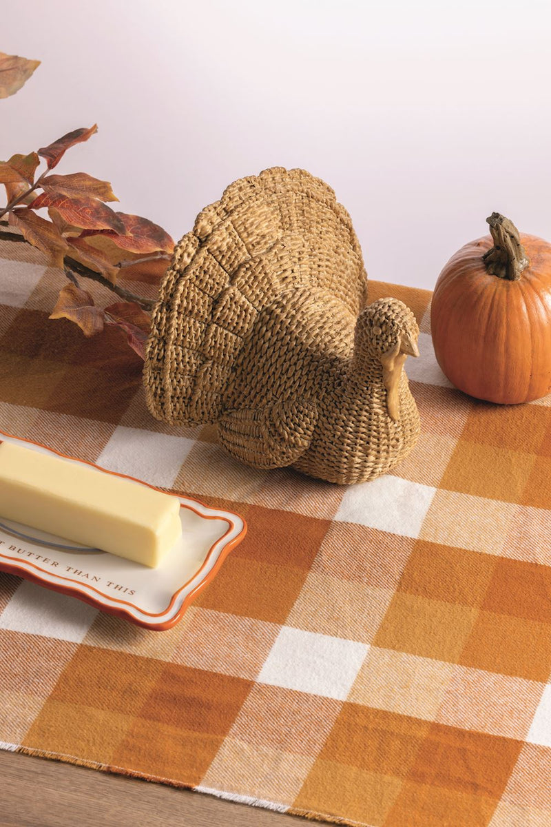 Wicker Look Resin Turkey