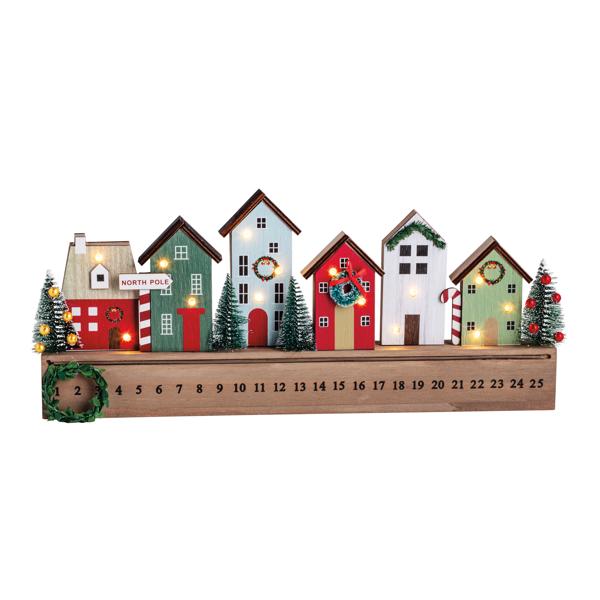 LED Christmas Village Countdown