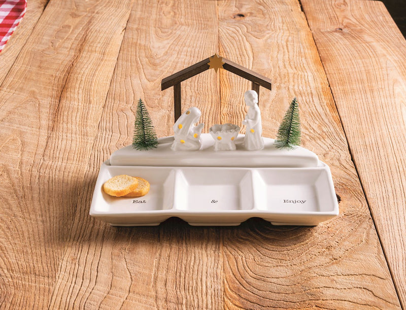 Large Scene Nativity Light Up Sitter