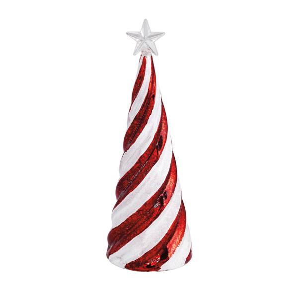 Candy Cane Glass Tree