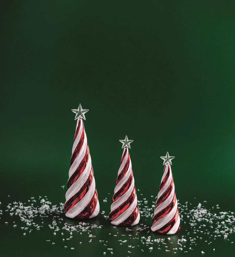 Candy Cane Glass Tree