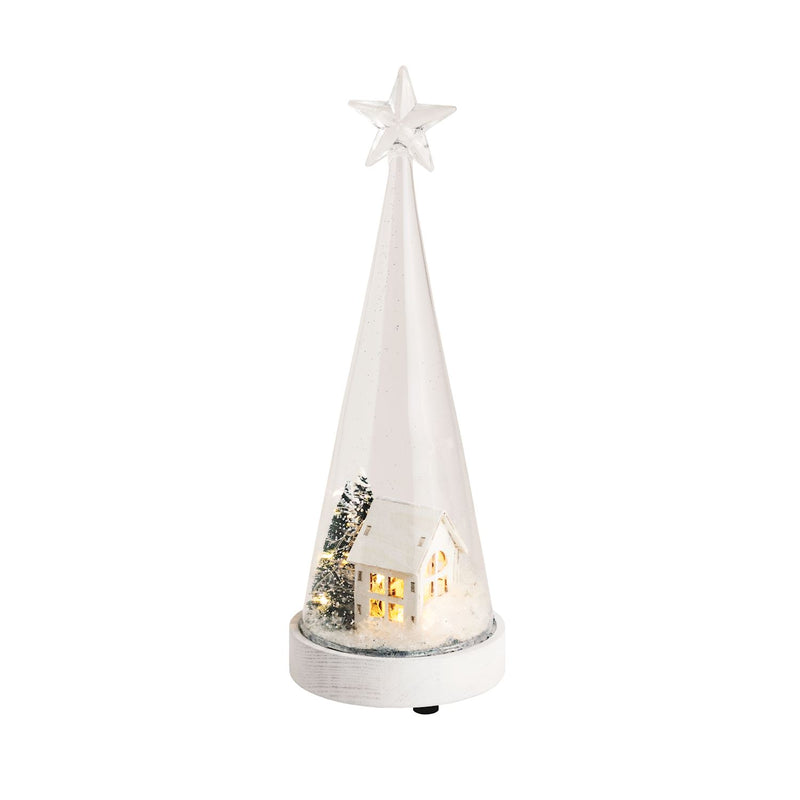 Light Up Tree Scene Sitter
