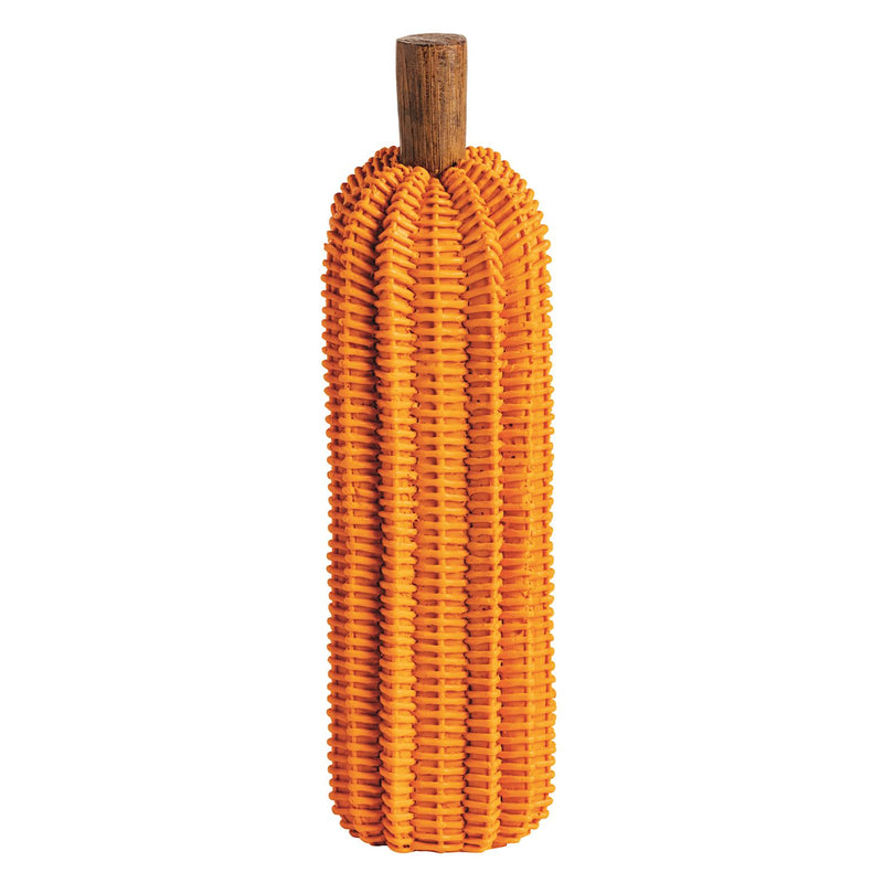 Resin Wicker Pumpkin Sitter