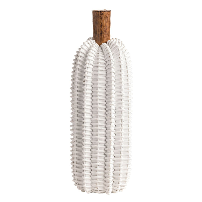 Resin Wicker Pumpkin Sitter