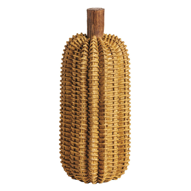Resin Wicker Pumpkin Sitter